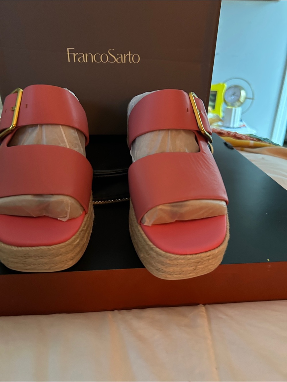 Franco Sarto Coral Platform Slide Sandals New In Box size 8.5 ($129)
